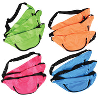 Neon Fanny Packs Party Supplies (1 dozen)