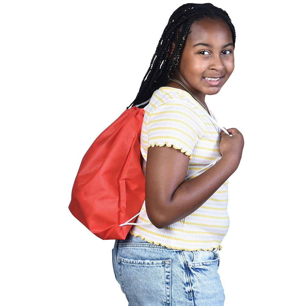 Primary Drawstring Backpacks Novelty (pack of 12)