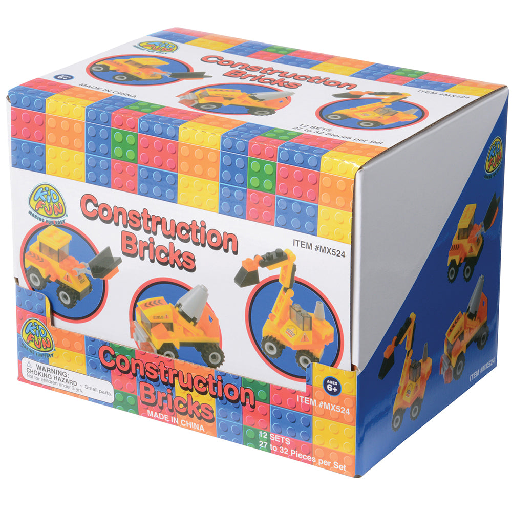 Construction Bricks, 27 To 32-Pcs Toy (1 Dozen)