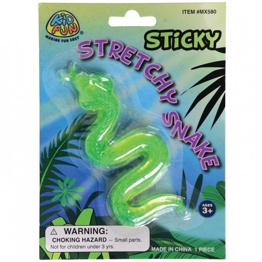 Sticky Stretchy Snake Toy (1 Dozen) Only at Carnival Source