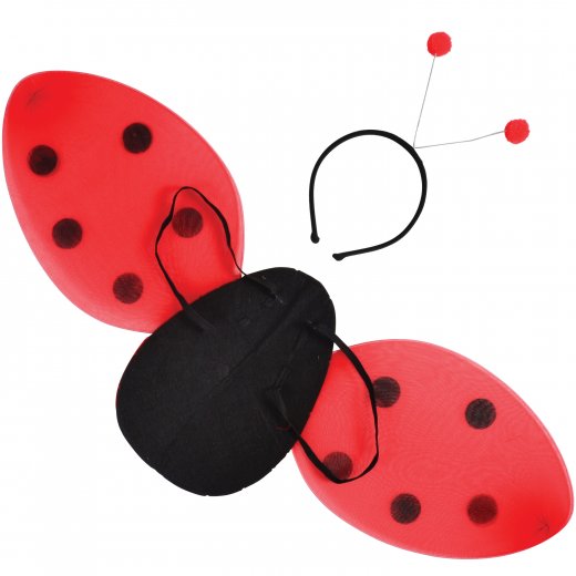 Ladybug Wing Set 2 Pieces Costume Accessory