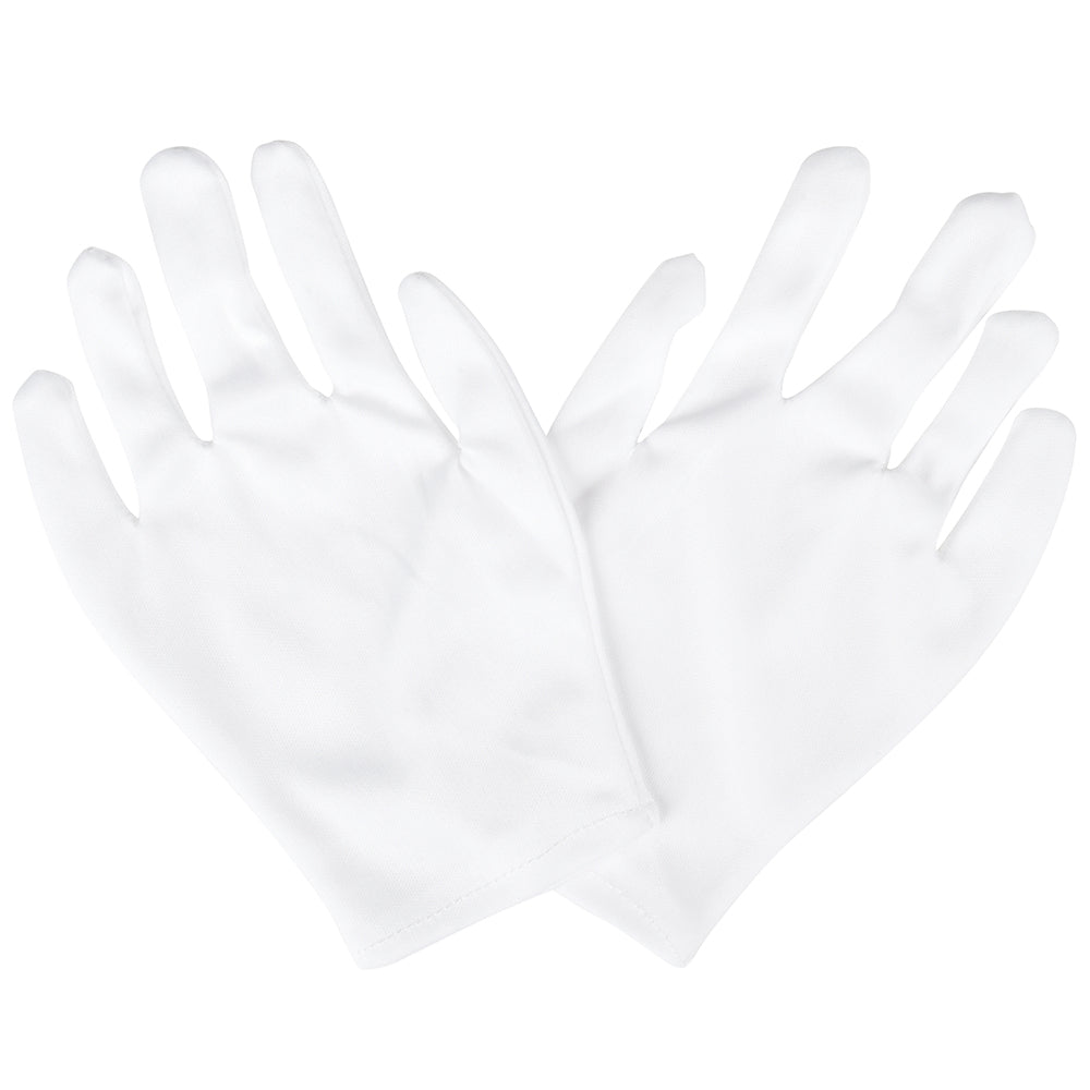Child White Cotton Gloves Costume Accessory