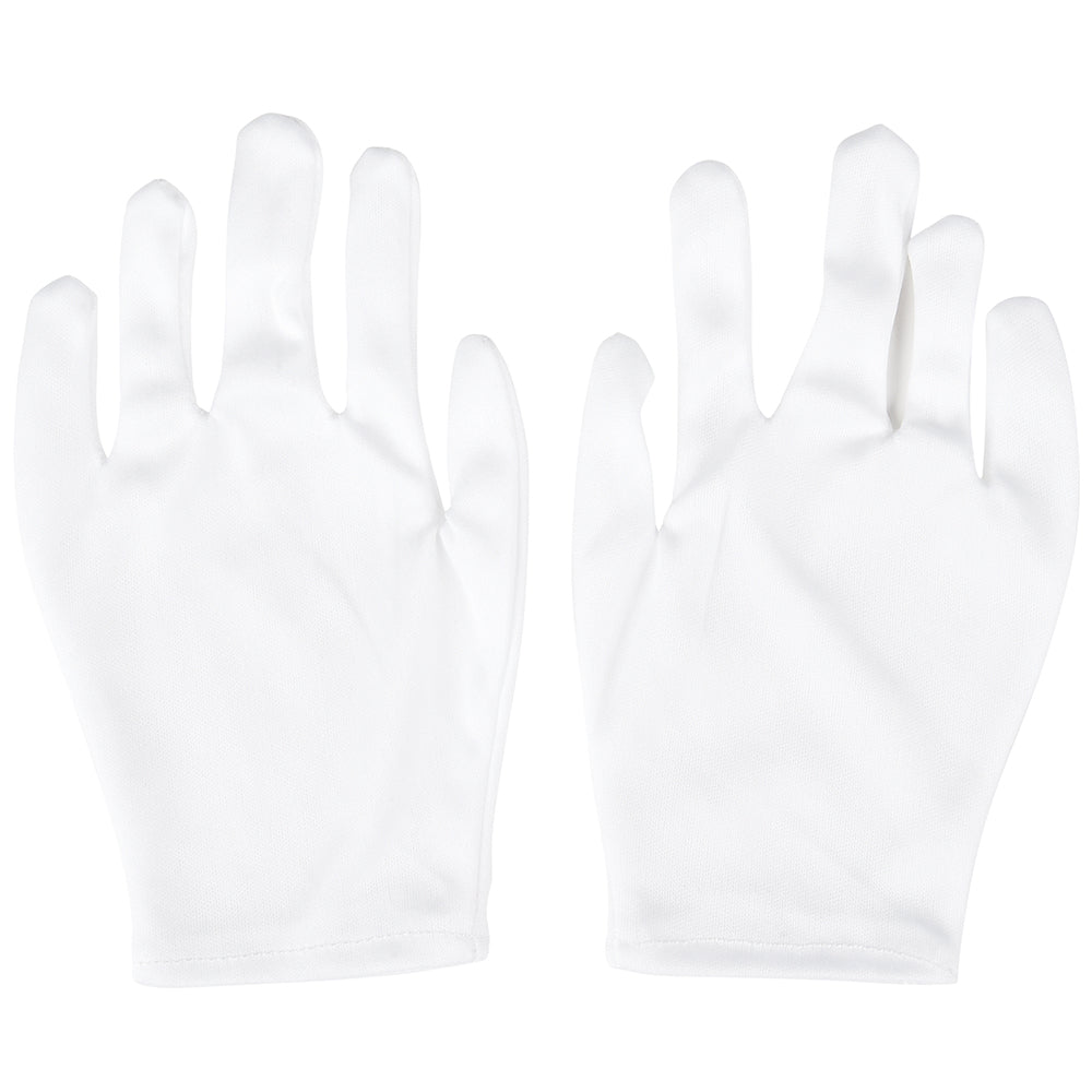 Child White Cotton Gloves Costume Accessory