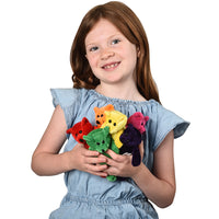 Plush Toy Neon Beanbag Bears (One Dozen)