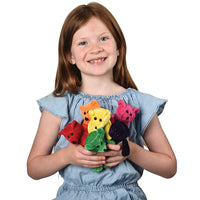 Plush Toy Neon Beanbag Bears (One Dozen)