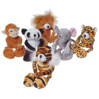 Floppy Leg Wild Animals Plush Toys (One dozen)