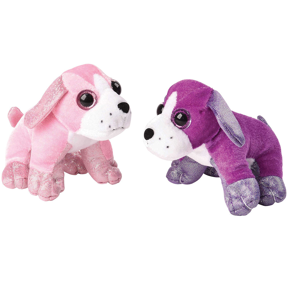 Glitter Sitting Dogs Plush (1 dozen) Only at Carnival Source