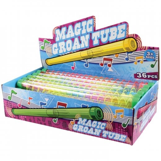 Gravity Magic Groan Tubes Toy 32 Per Display