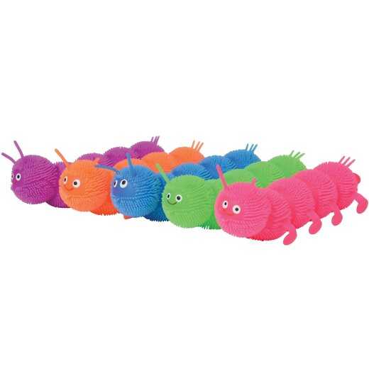 Puffy Caterpillar Toys 24 Per Display