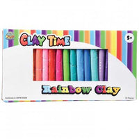 Clay Time Rainbow Clay Art Supplies 18 Pieces/Box (12 Boxes)