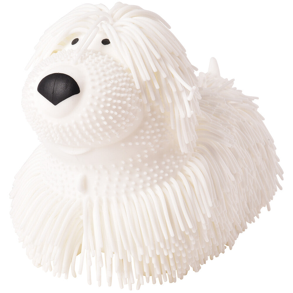 Shaggy Dog Puffer Toy 6 Piece Display Box With Assorted Colors
