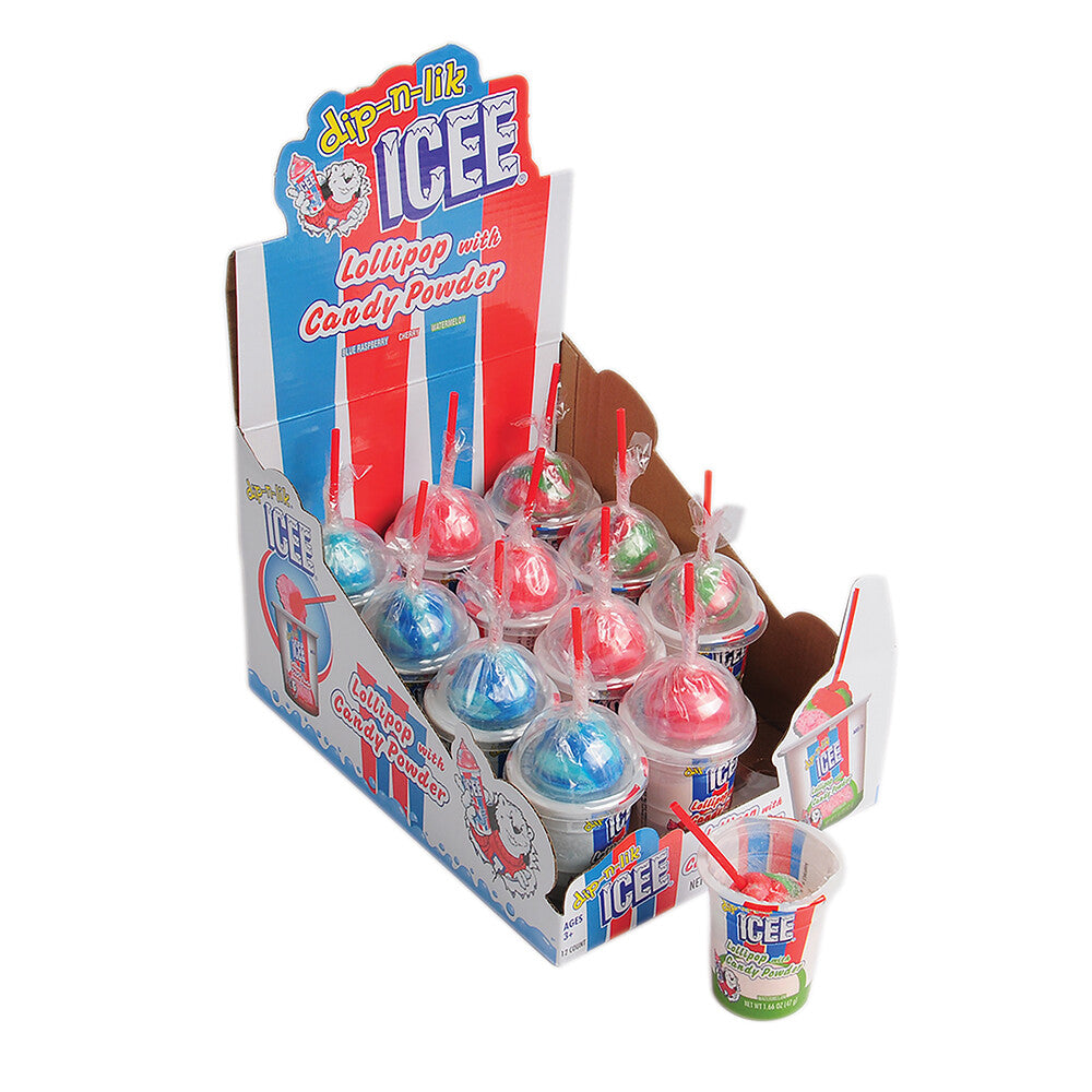 Icee Dip N Lik Candy 12 Per Pkg