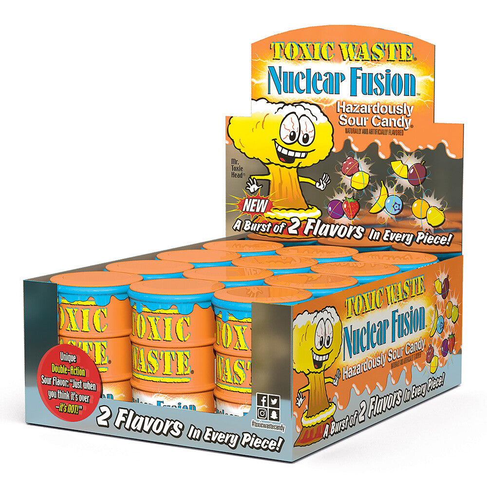 Toxic Waste Nuclear Fusion Candy 12 Per Display