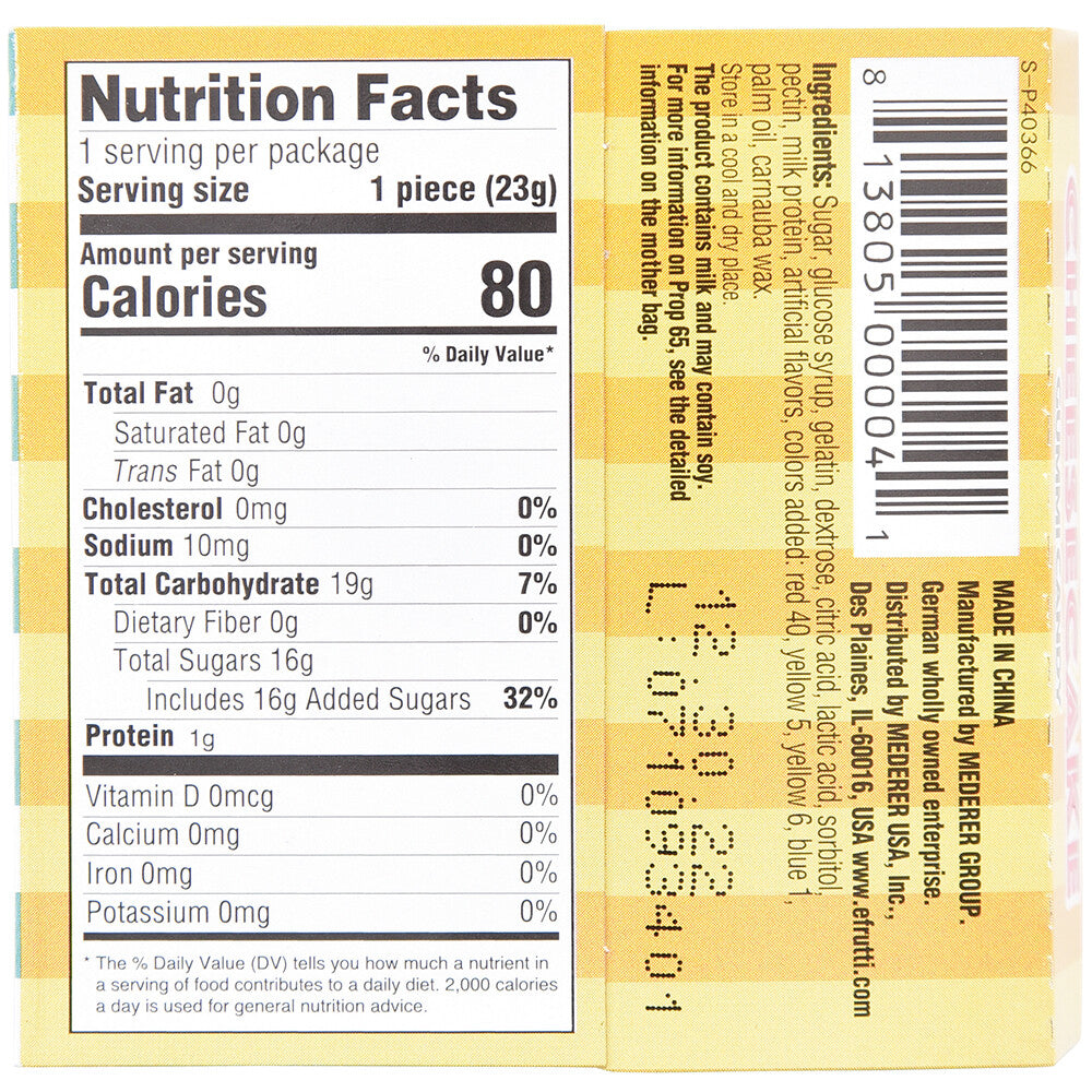 Efrutti Cheesecake Candy 30 Per Display