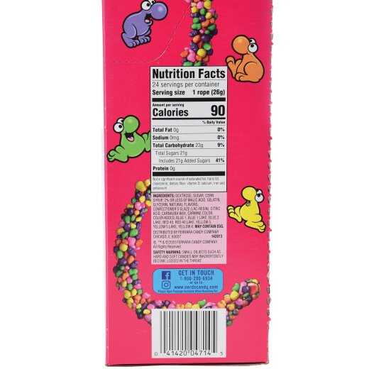 Nerds Rope Rainbow Candy 24 Per Display
