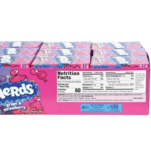 Nerds Strawberry Grape Candy 36-Pc