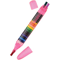 Glitter Stacking Point Crayon 6 per Pkg