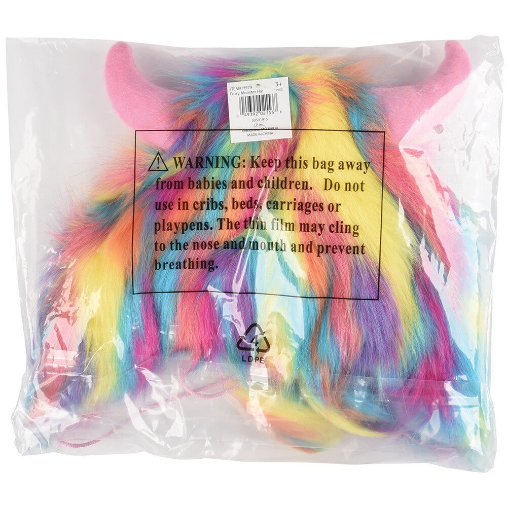 Furry Monster Hat (1 per Package)