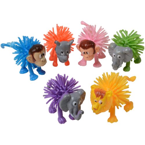 Wooly Wild Animals Plush Toys (One Dozen)