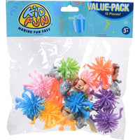 Wooly Wild Animals Plastic Toys (One Dozen)