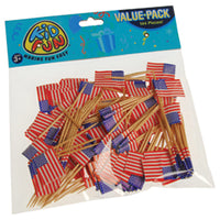 4th Of July Flag Pic Decoration (144 pieces)