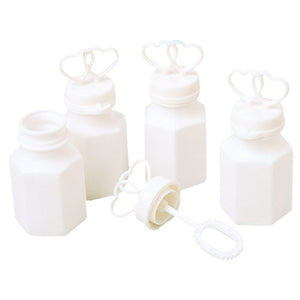 White Double Heart Bubbles (1 Dozen)