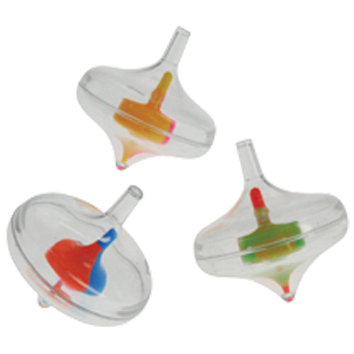 Transparent Spin Tops Toy (1 Dozen)