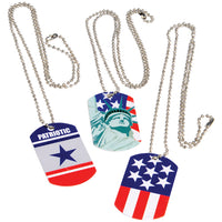 Patriotic Dog Tags Accessory (1 dozen)