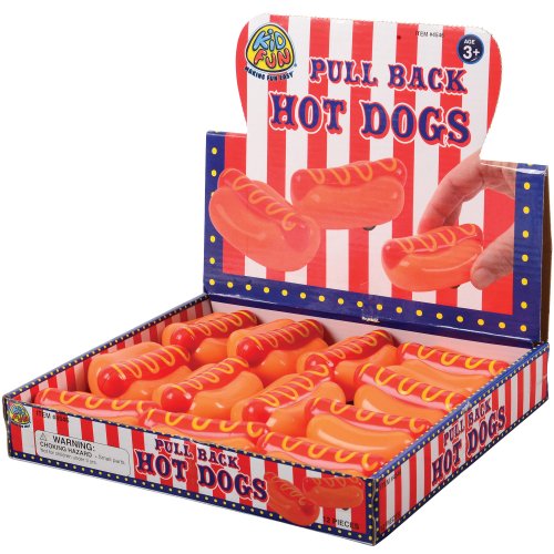 Pull Back Hotdogs Toy (1 Dozen)