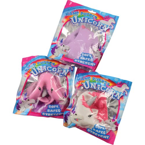 Unicorn Hand Novelty Puppets (set of 12)