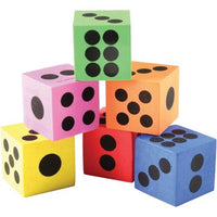 Mini Foam Dice Educational Toy (Pack of 6)