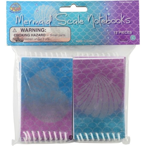 Mermaid Scale Notebooks Party Supply (1 Dozen)