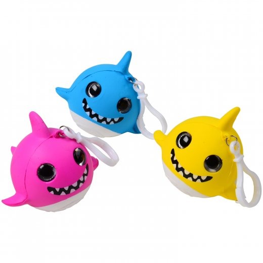 Squishy Shark with Glitter Eyes Toy (1 Dozen)