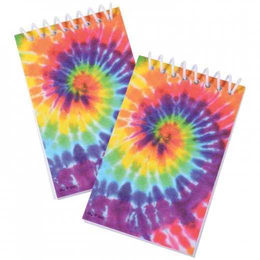 Tie Dye Kids Stationery Notebooks (Pack of 8)