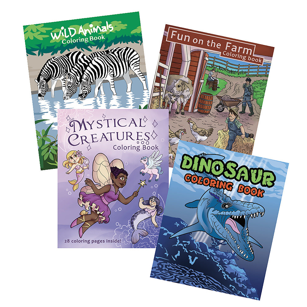 Coloring Books Kids Stationery 12 Per Pkg