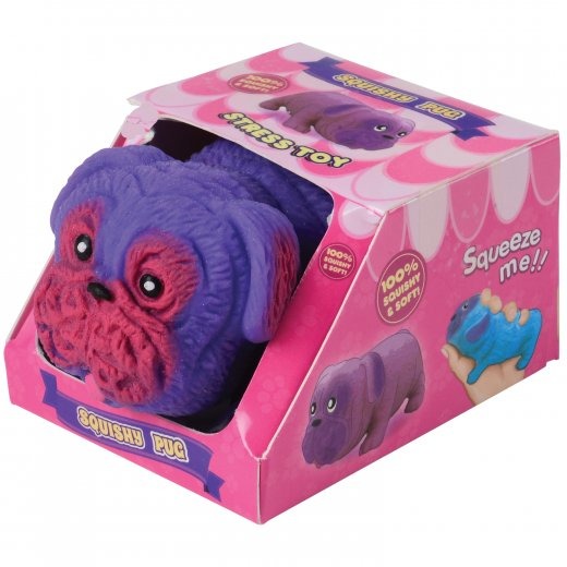 Squishy Stretchy Pug Toy 12 Per Display