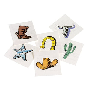 Western Tattoos Party Favor (144 pieces)