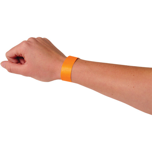 Adhesive Event Bands Orange Party Accessory (pack of 100)