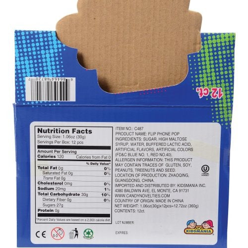 Flip Phone Pop Candy (Bag of 12)