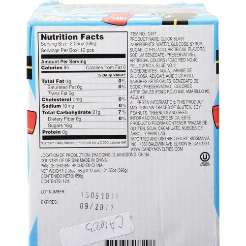 Quick Blast Candy (Bag of 12)