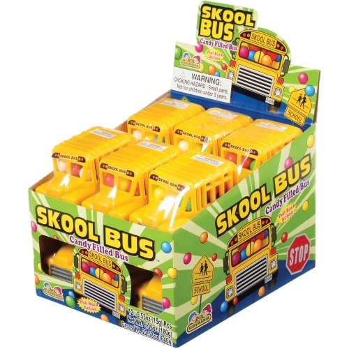 Candy Color Bus Skool Bus Candy (Bag of 12) - Price: $27.00