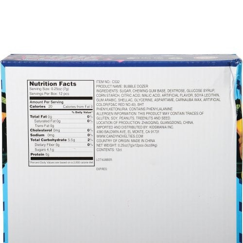 Bubble Dozer Candy (Bag of 12)