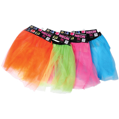 Adult Size Neon Tutus Costume Accessory, 4 per Bag