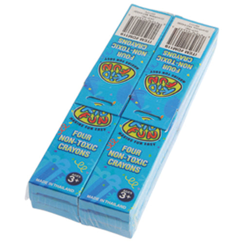 Crayons 4-Box Kids Stationery (One Dozen)