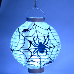 Halloween Light Up Spider Web Lantern Decoration