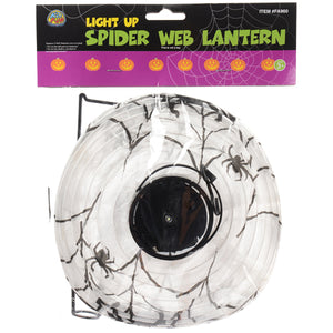 Halloween Light Up Spider Web Lantern Decoration