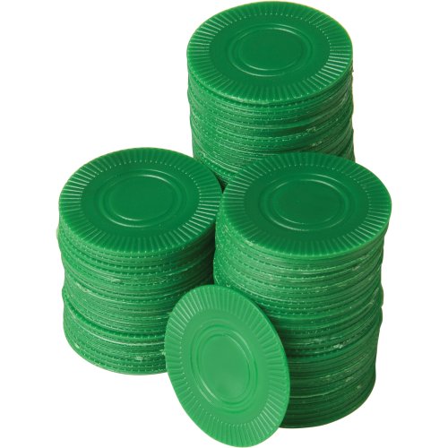 Bulk Green Poker Chips Game Accessory (bag of 100)