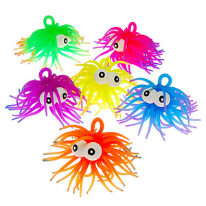 Two Tone Puffer with Eyes Toys (1 Dozen)