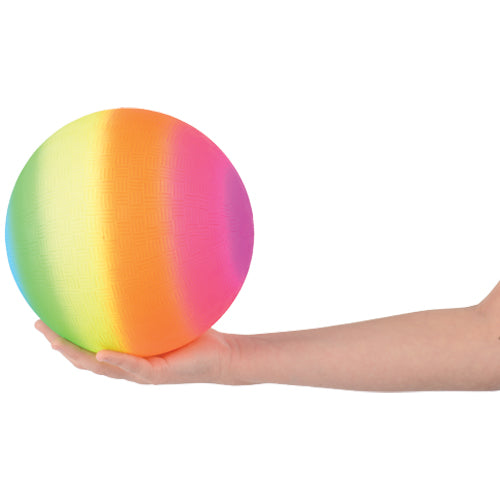 Rainbow Playground Balls Toy - 5 inch (1 dozen)