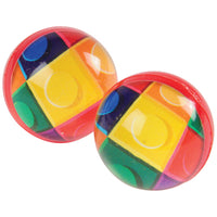 Block Mania Bounce Balls 32Mm Toy (pack of 12)